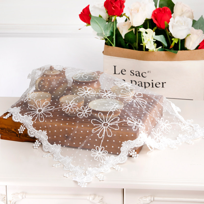 茶具果盘盖布茶杯防尘布蕾丝植绒床头柜防尘罩盖巾冰箱洗衣机盖布,居家布艺,万能盖巾,淘宝优惠券,粉丝福利购,淘宝优惠卷