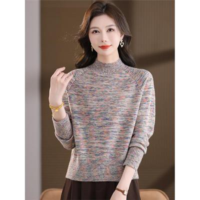 花线毛衣女秋冬加厚内搭