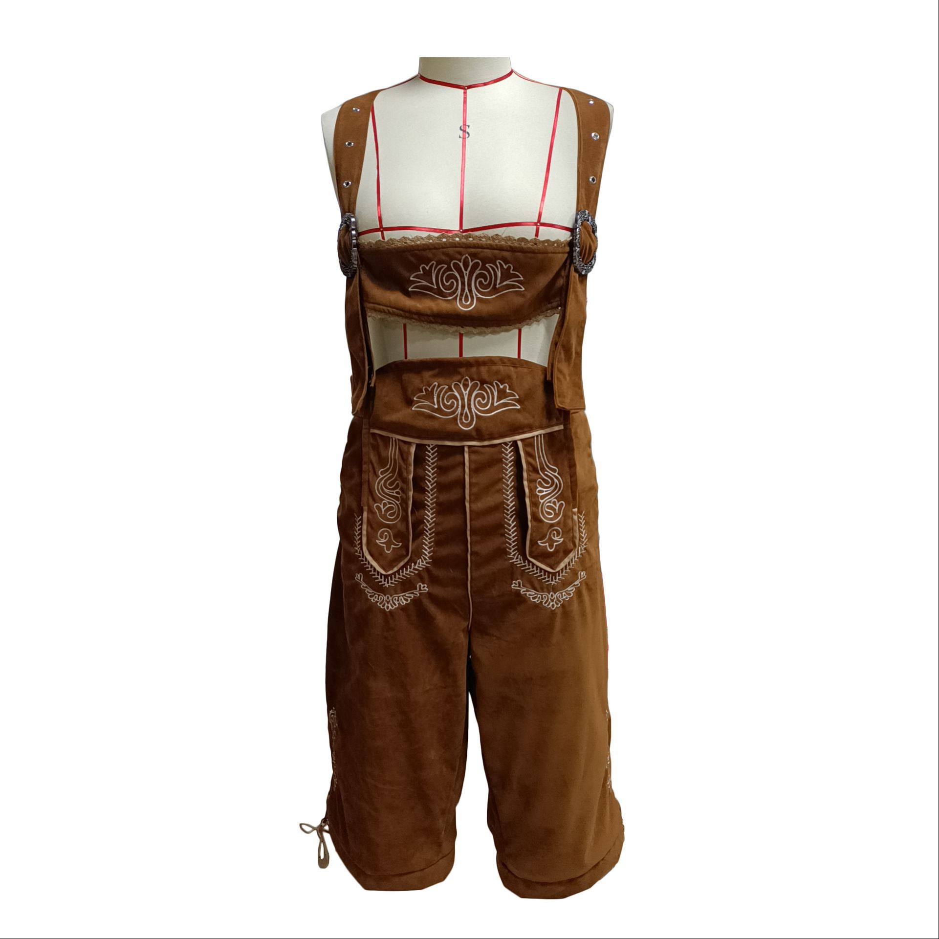 M-XXL Halloween German Beer Festival overalls costume吊带裤