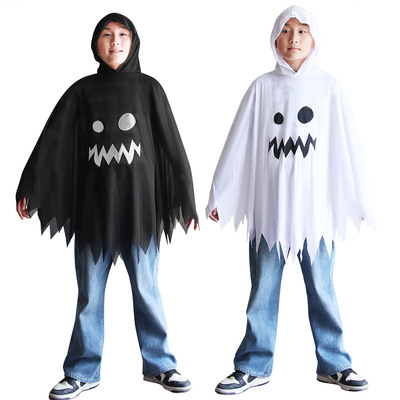 Halloween White Ghost Cape Set 万圣节幽灵南瓜斗篷套装