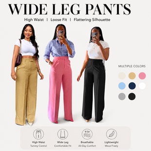 Women Long Pants Office Cloth Trousers欧美裤休闲西装长款裤子
