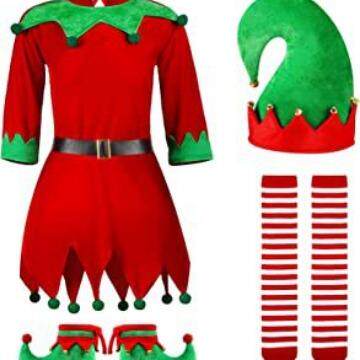 Christmas children's clothing parent-child outfit elf dress
