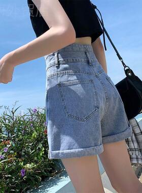 Denim shorts, women's high waisted pants今年流行爆款短裤