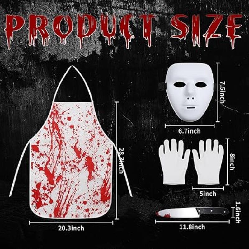 Bloodstained apron horror Halloween apron set围裙恐怖万圣节