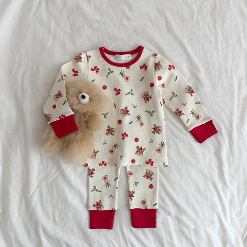 Children's clothing baby's Christmas clothing set宝宝圣诞服
