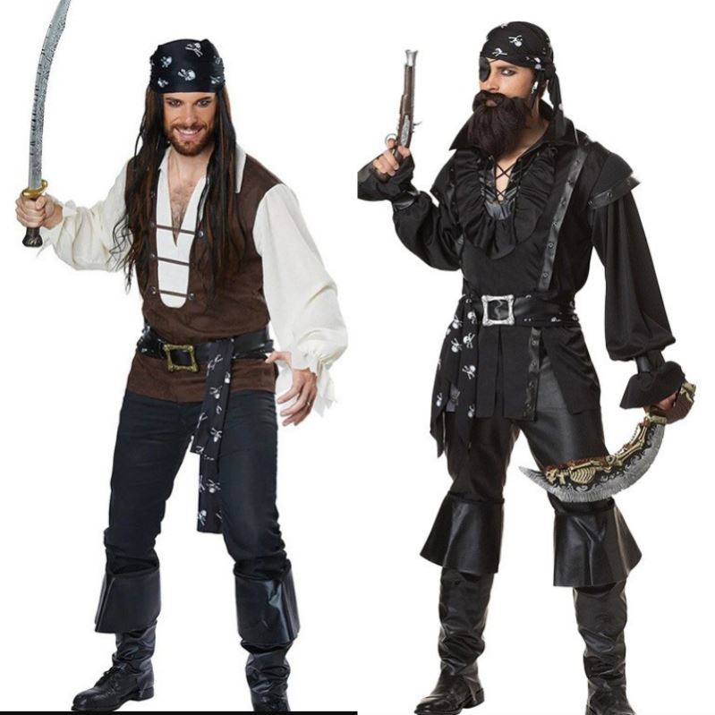 Halloween Caribbean pirate costume万圣节表演加勒比海盗服装