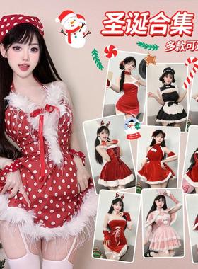 Christmas costume red dress圣诞节服装氛围感穿搭红色连衣裙子