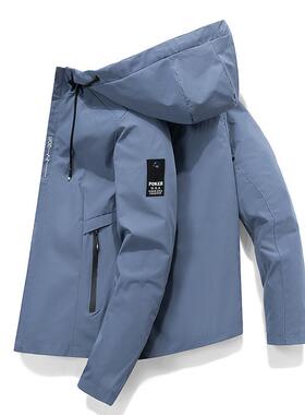 Mens Jacket男2026春秋新款韩版休闲连帽青年男装上衣