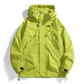 Jacket男2026新款 Mens Cargo 春秋连帽防风防水户外宽松潮牌外套