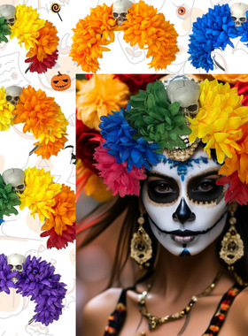 Halloween flower headband, spider headdress万圣节花朵发箍
