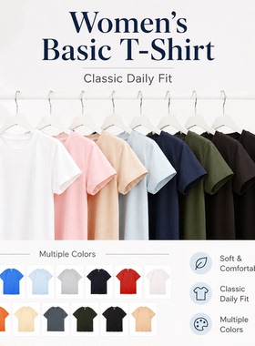 100% cotton T-shirt, summer short-sleeved loose-fittingT恤