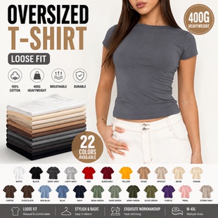 Summer casual short sleeved t-shirt solid color slim fit top