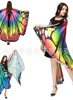 Halloween Butterfly Cloak Wings万圣节表演欧美肚皮舞蝴蝶翅膀