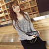 Dress Women's wear Hollow pullover Two piece set Sleeve of bat V-neck sweater Easy Large suit