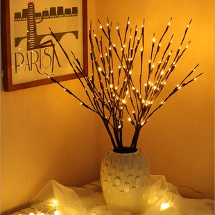 仿真树枝灯串房间卧室布置网红灯装饰灯北欧创意樱花小夜灯民宿