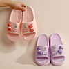 2024新款卡通蝴蝶结女士凉拖鞋夏季室内女生家用厚底防滑居家拖鞋