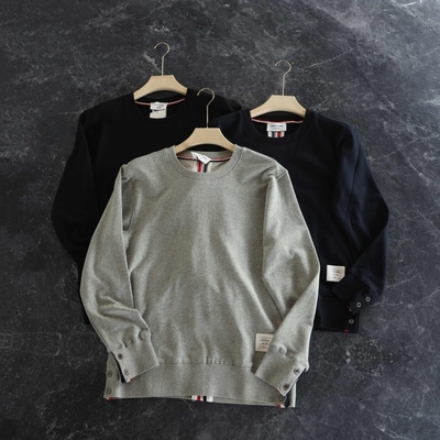 秋冬新款tb男士修身圆领卫衣