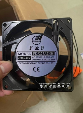 全新现货FD9225A2HB A2S轴流风机AC220V 9CM电焊机柜散热排风扇