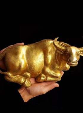 纯黄铜摆件招财生肖牛