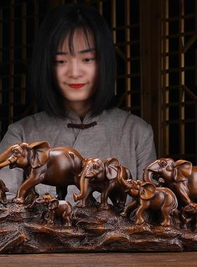 大象摆件创意现在中式家居客厅电视柜装饰酒柜玄关送乔迁新居礼品