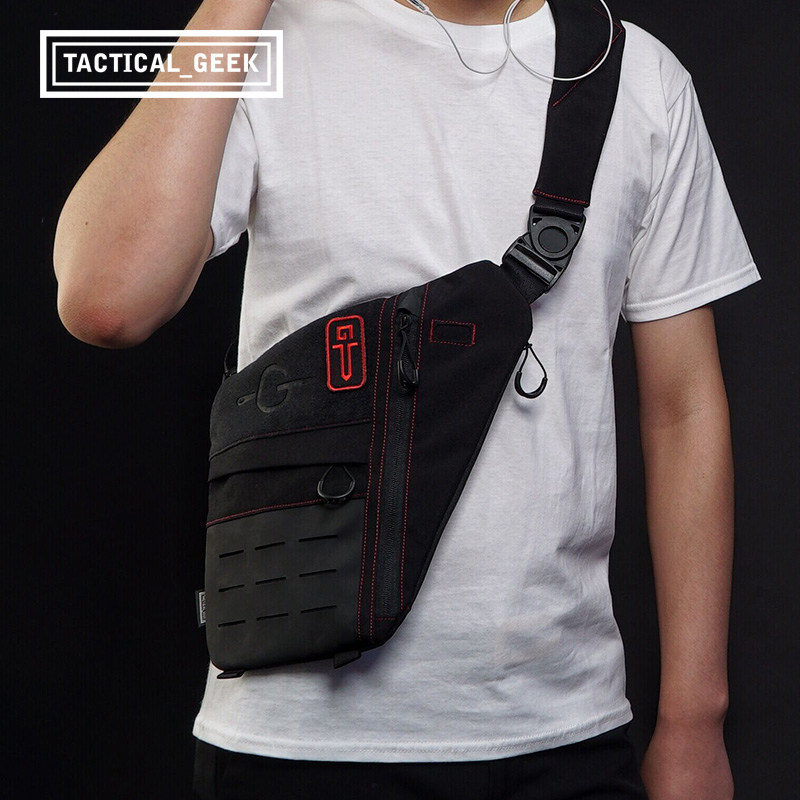 战术户外休闲男士单肩背包