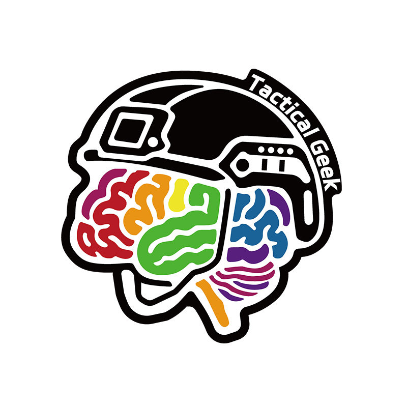 战术极客创意大脑自粘魔术贴