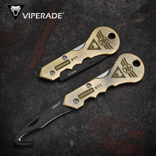 VIPERADE蝰蛇 微刃多用途包裹开箱刀EDC钥匙刀随身迷你折叠水果刀 - 封面
