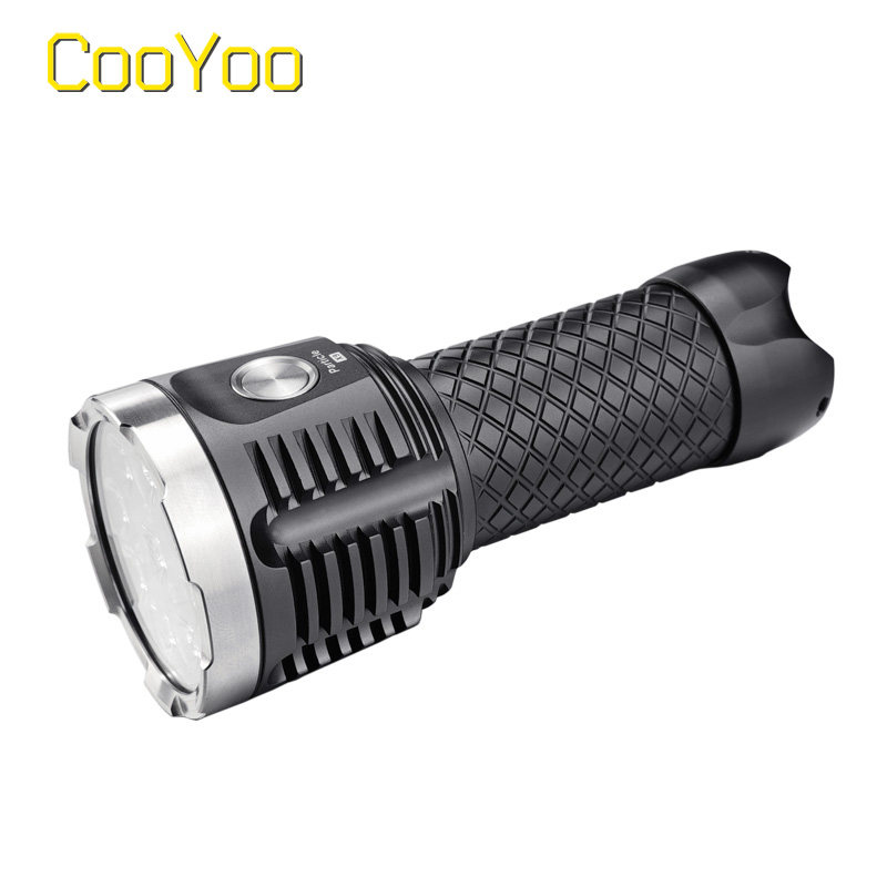CooYoo粒子X9 USB直充3580流明高亮远射手电筒户外防水强光照明