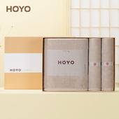 日本HOYO芦荟毛巾浴巾三件套装 成人男女家用纯棉吸水套盒伴手礼盒