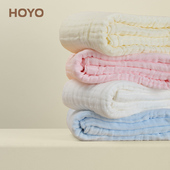 日本HOYO春夏新生婴儿浴巾纯棉超柔吸水洗澡巾儿童宝宝纱布毛巾被