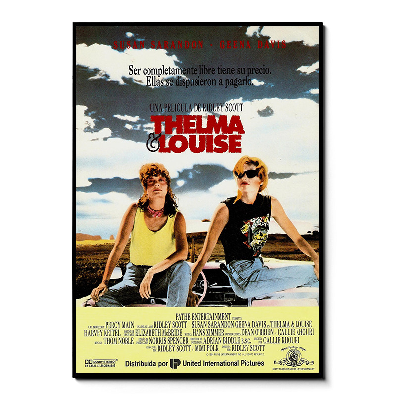 末路狂花 布拉德皮特 公路姐妹电影海报复古咖啡馆酒吧书房装饰画