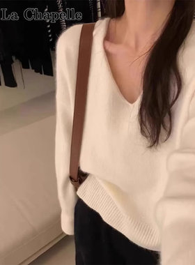 2026春季V领松弛感针织毛