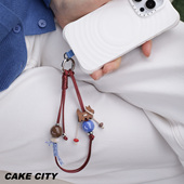 甜心都市｜手机挂绳手机链串珠手机壳挂件挂绳挂手腕短款 手工编织