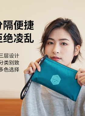 手拿包女零钱包化妆收纳包便携学生卡包护照包拉链袋可斜挎放手机