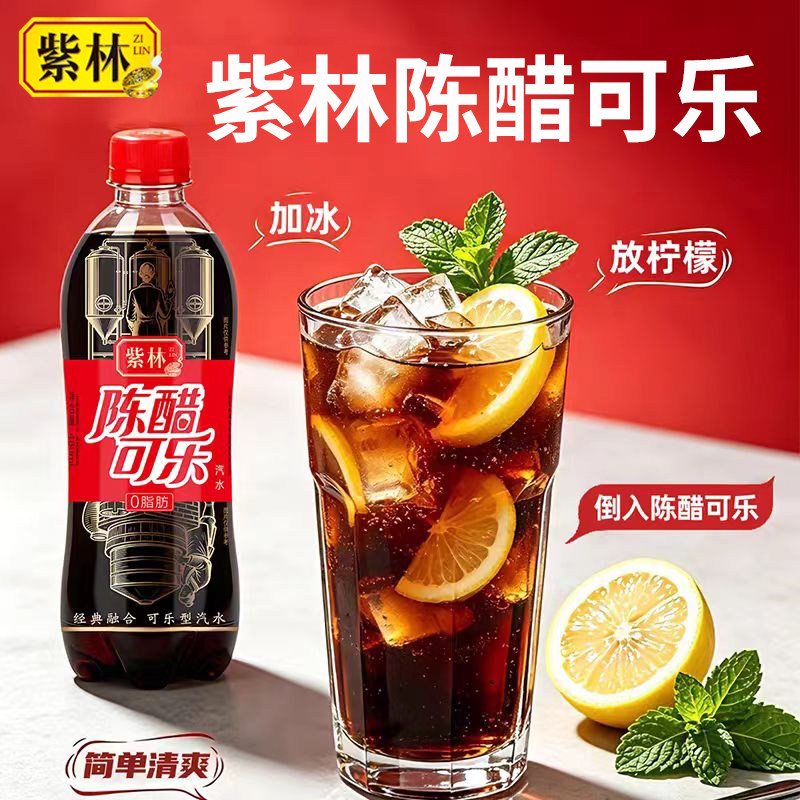 紫林陈醋可乐汽水480ml风味饮料