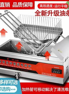 商用炸油条专用锅新款加热管可抬起大容量炸鸡排炸薯条土豆电炸炉
