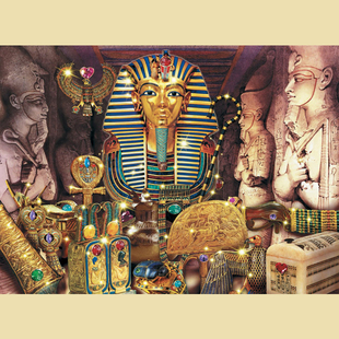 绝版 德国睿思Ravensburger进口拼图 DIY贴钻 图坦卡蒙之墓 500片