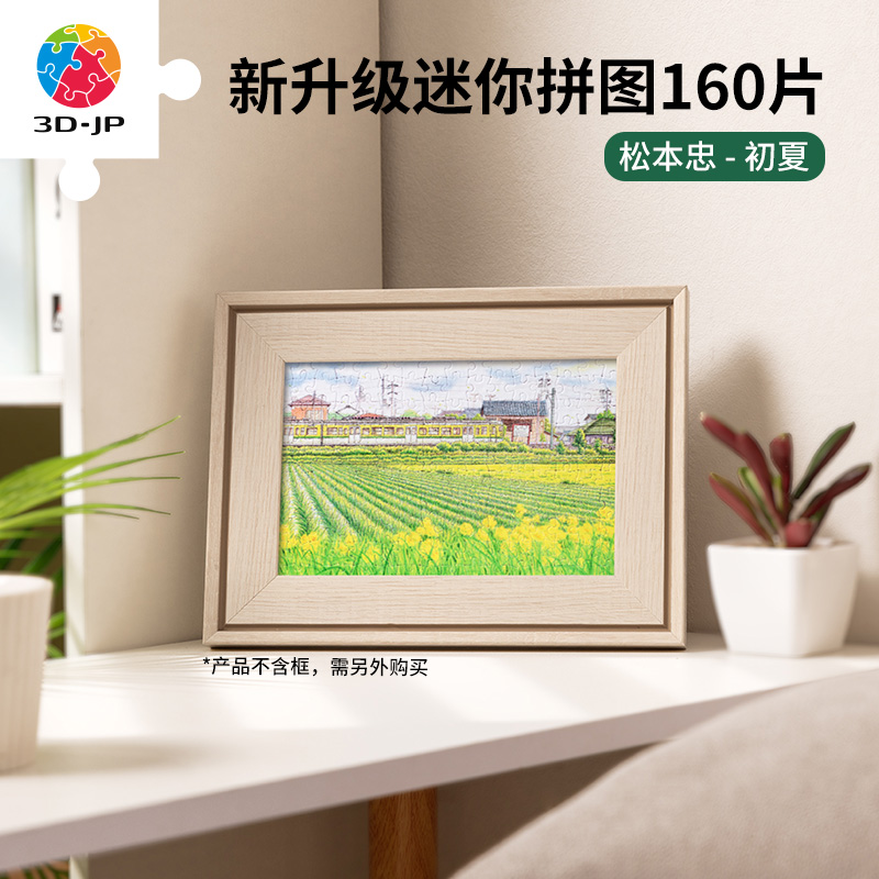现货包邮 3D-JP塑料平面拼图 松本忠 初夏 160迷你片 3djp