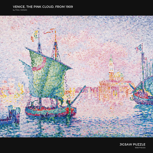 现货 意大利Mondo拼图 Paul Signac 威尼斯粉红云霞 1000片+相框