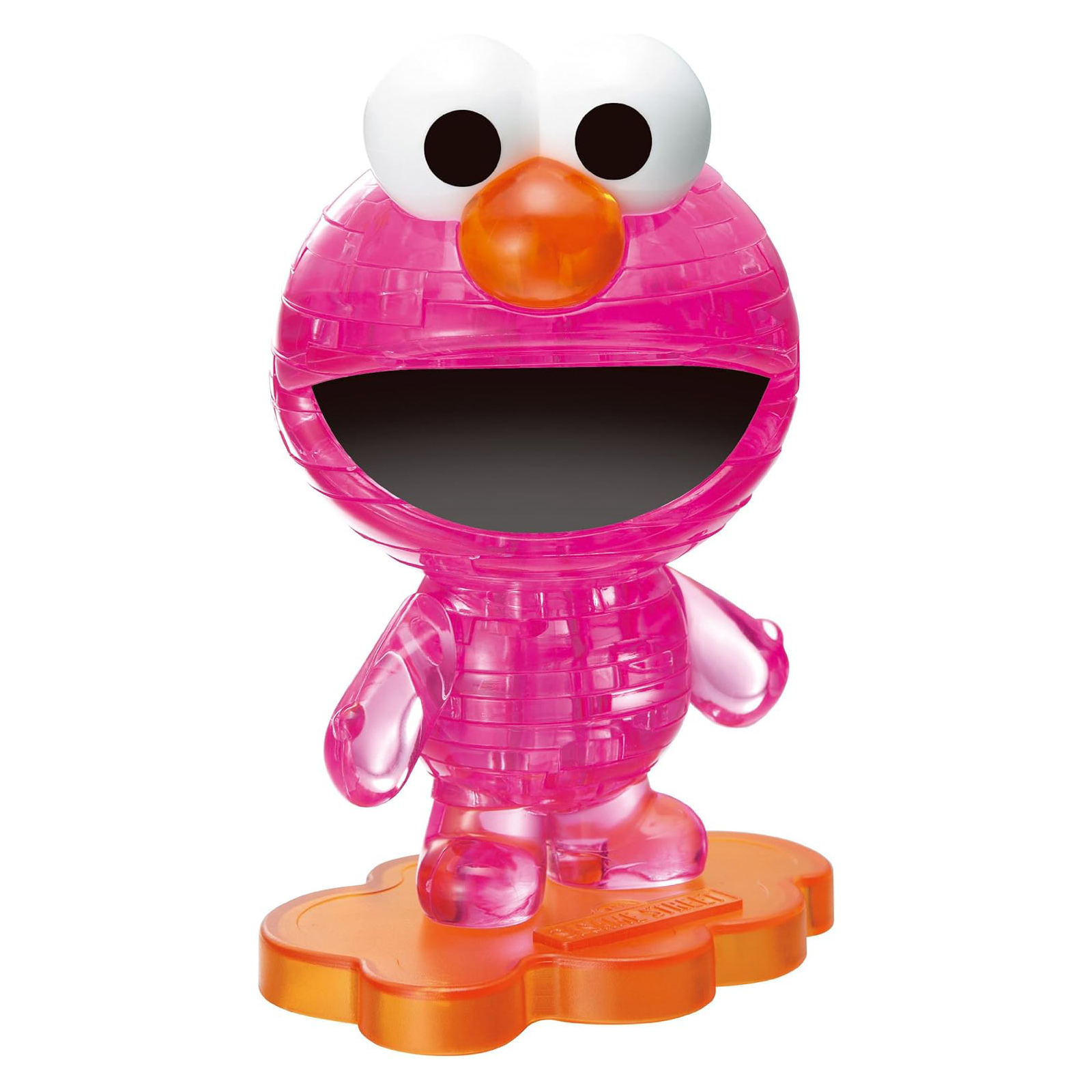 绝版 日本Beverly进口立体拼图 3D亚克力 芝麻街 粉色 ELMO 40片