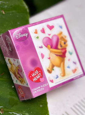 绝版现货 日本Tenyo进口拼图 维尼熊 拥抱爱心 Hug Heart 108片