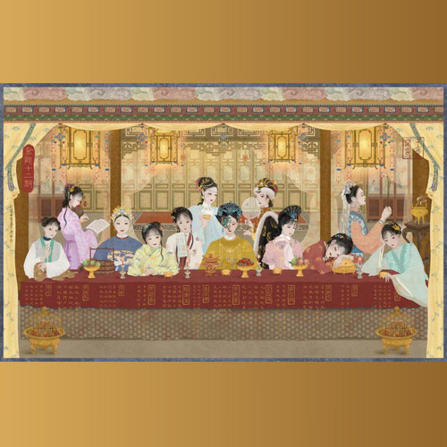 绝版现货 3D-JP塑料拼图 王朵闲 红楼梦 金陵十二钗 4000片 3djp