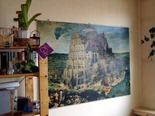 绝版现货 德国睿思Ravensburger进口拼图 名画 巴别塔（5000片）