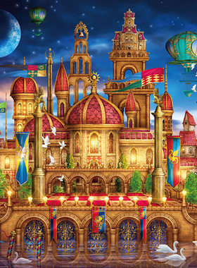 现货 日本Beverly进口拼图 Ciro Marchetti 水上宫殿 1000片