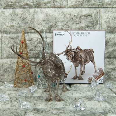 现货 日本HANAYAMA进口立体拼图 3D水晶 冰雪奇缘 驯鹿Sven 72片