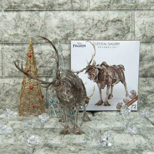 现货 日本HANAYAMA进口立体拼图 3D水晶 冰雪奇缘 驯鹿Sven 72片