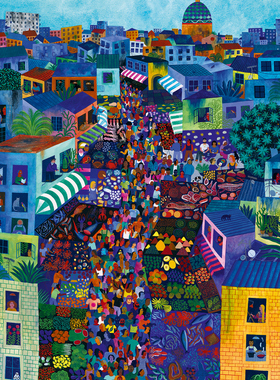 现货 法国 Pieces and Peace 进口拼图 巴拉洛阿拉伯市场 1000片