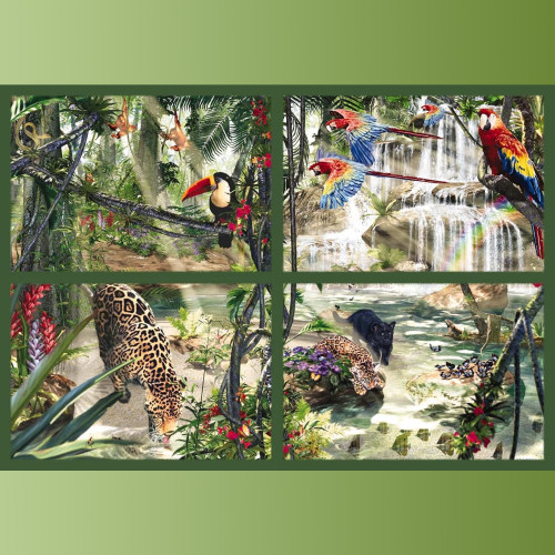 绝版现货 德国Ravensburger进口拼图 睿思 热带丛林印象 18000片