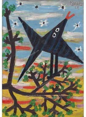 意大利Mondo拼图 古根海姆博物馆 毕加索 树上的鸟 1000片+相框