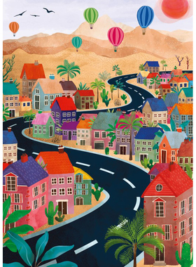 现货包邮 法国进口 Pieces and Peace 小众质感拼图 在路上 500片